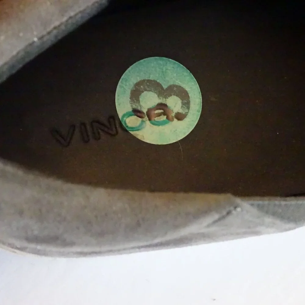 Vince Gray Suede Slip-On Platform Loafers Sneakers Women Size 8 EUR 38 - Picture 8 of 9